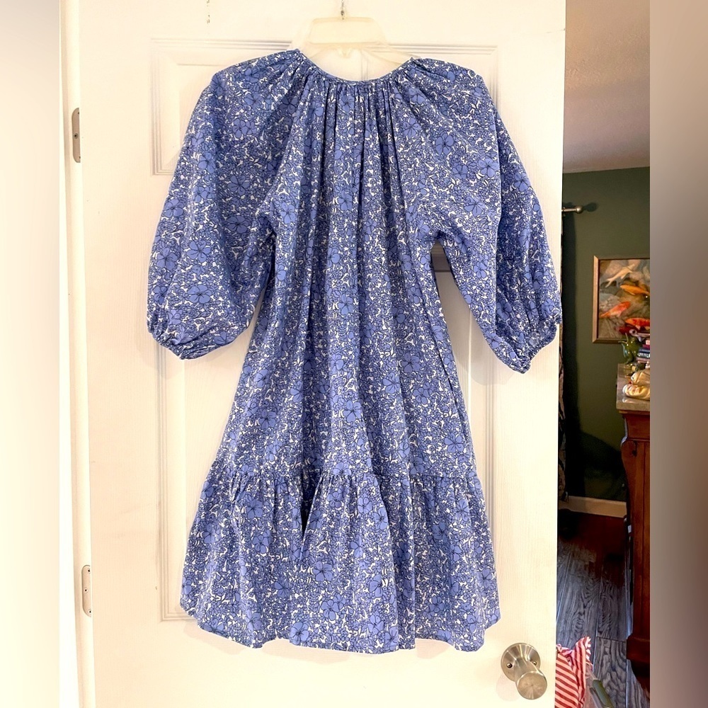 DELUC WOMEN'S ANGELA MINI DRESS in blue floral - Picture 4 of 6